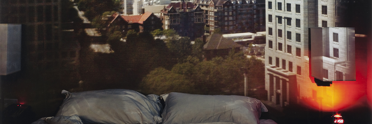 "Camera Obscura: View of Atlanta Looking South Down Peachtree Street in Hotel Room" by Abelardo Morell